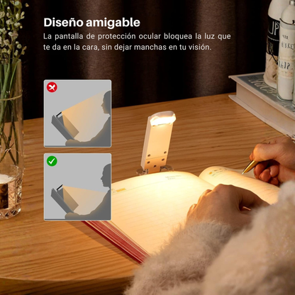 Luz lectura portatil recargable